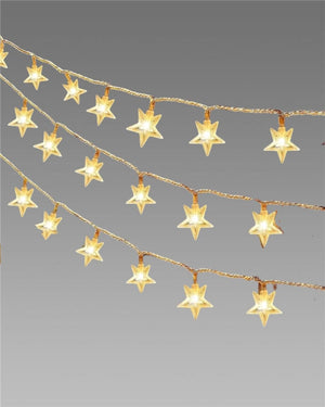 Serial String Star Lights for Decoration