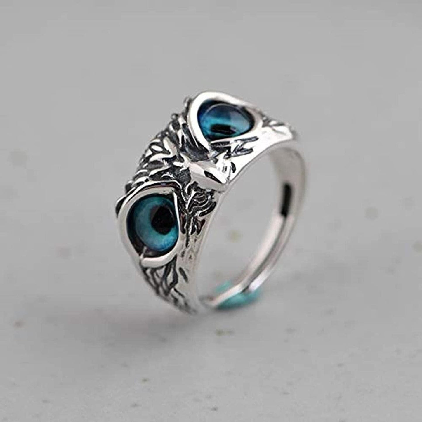 Attractive Silver Plated Owl Ring (Pack of 2)